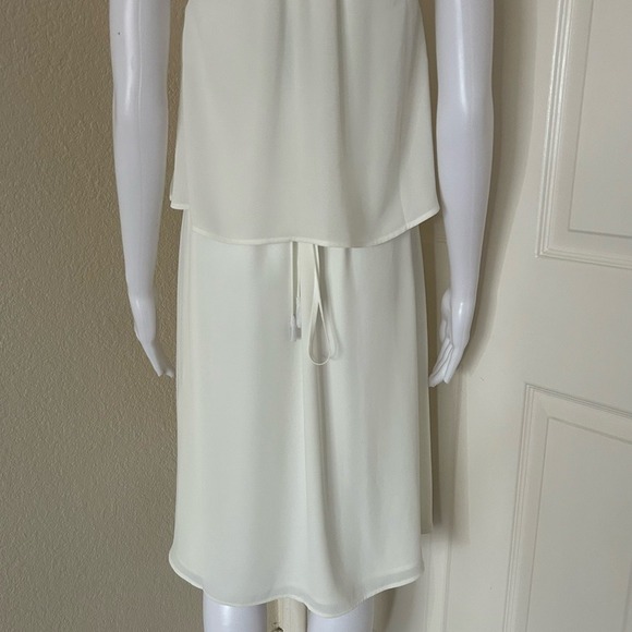 ATM Anthony Thomas Melillo Georgette Crepe Halter Dress in Chalk beige - size XS - Picture 6 of 11